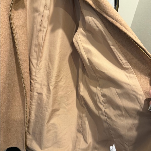 J. Crew Women's Camel Pea Coat 8 - Picture 5 of 11